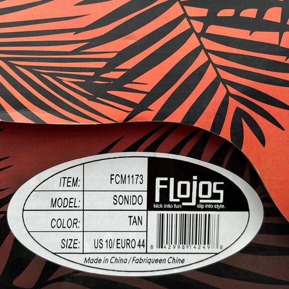 Flojos Men’s Slip-On Canvas‎ Sneaker Size 10 Brown Casual Comfortable Loafer main image 7